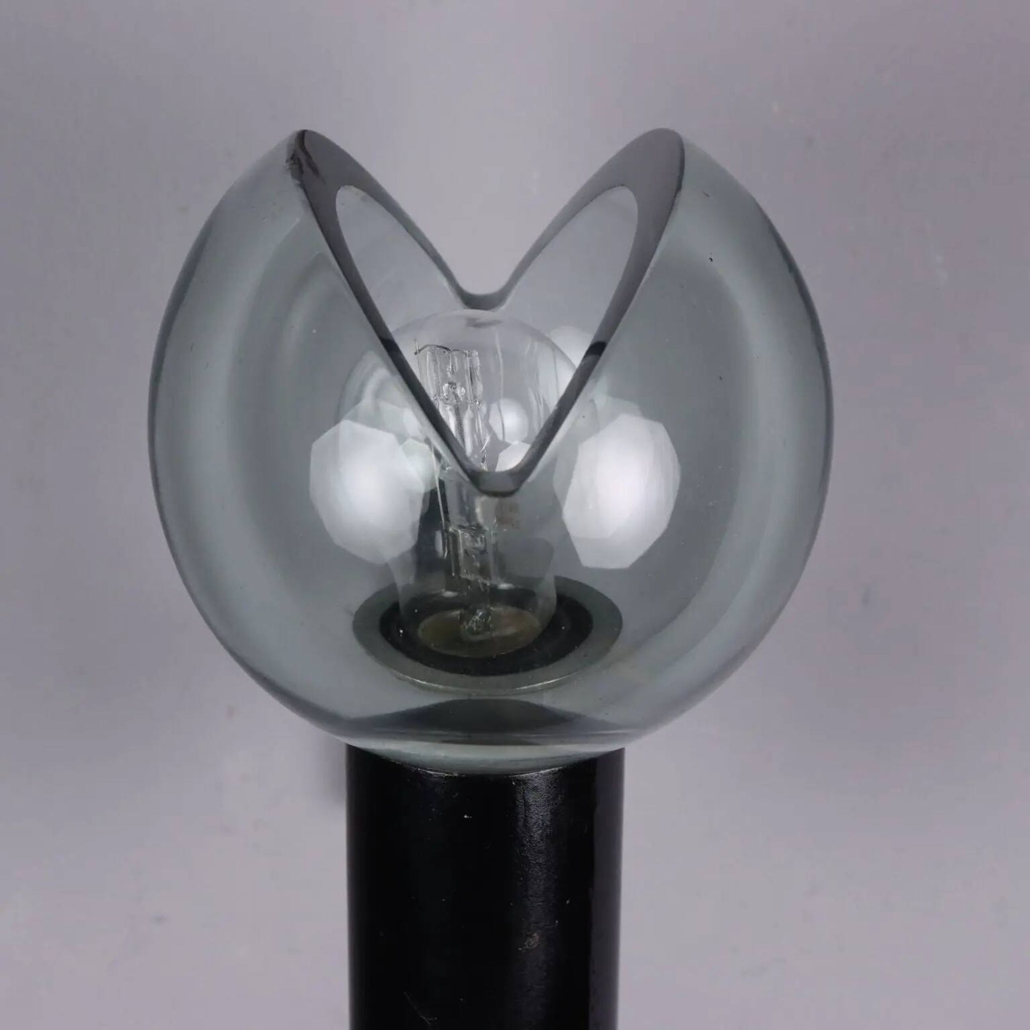 Vintage wall light in glass and aluminium, Italy, 1960s