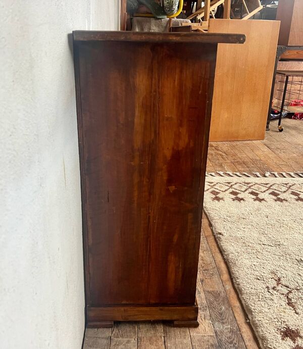 Buffet parisien vintage en bois massif