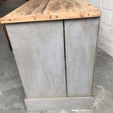 Old workshop furniture patinated