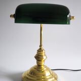Lampe de banquier du milieu du 20e siècle