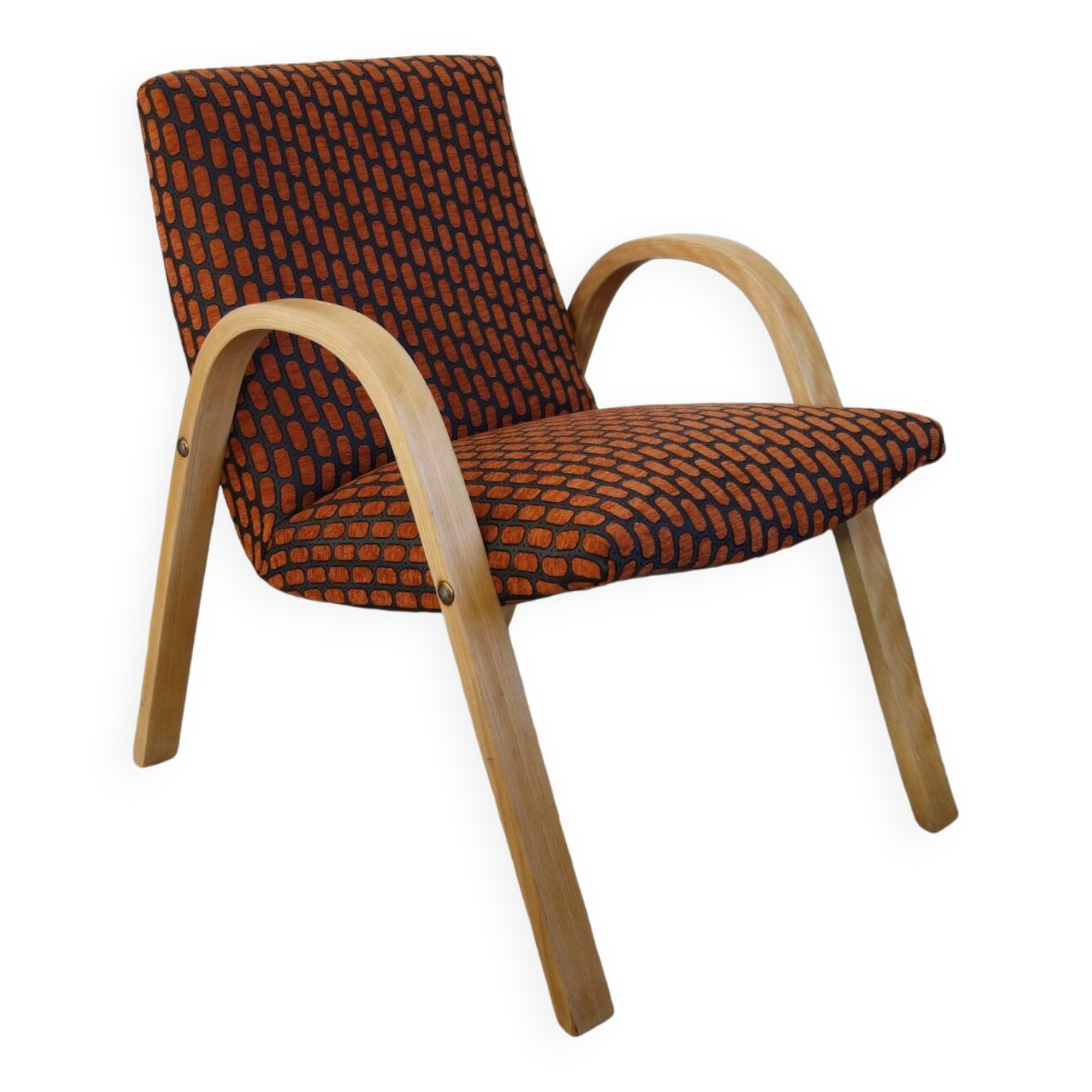 Fauteuil Vintage Bow Wood Steiner - 1950