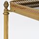 Vintage coffee table in gilded brass and formica top
