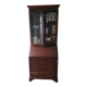 Secrétaire ou scriban anglais avec vitrine