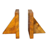 Wooden bookends