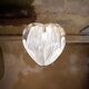 Crystal sculpture with a heart supported by hands by Tony Morgan for Daum, 1970s.