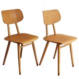 Pair of Dining Chairs by Antonin Suman for TON