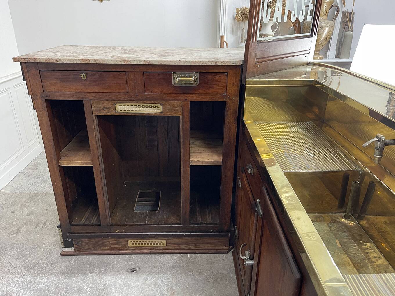 Rare 1950s bar counter/cash desk