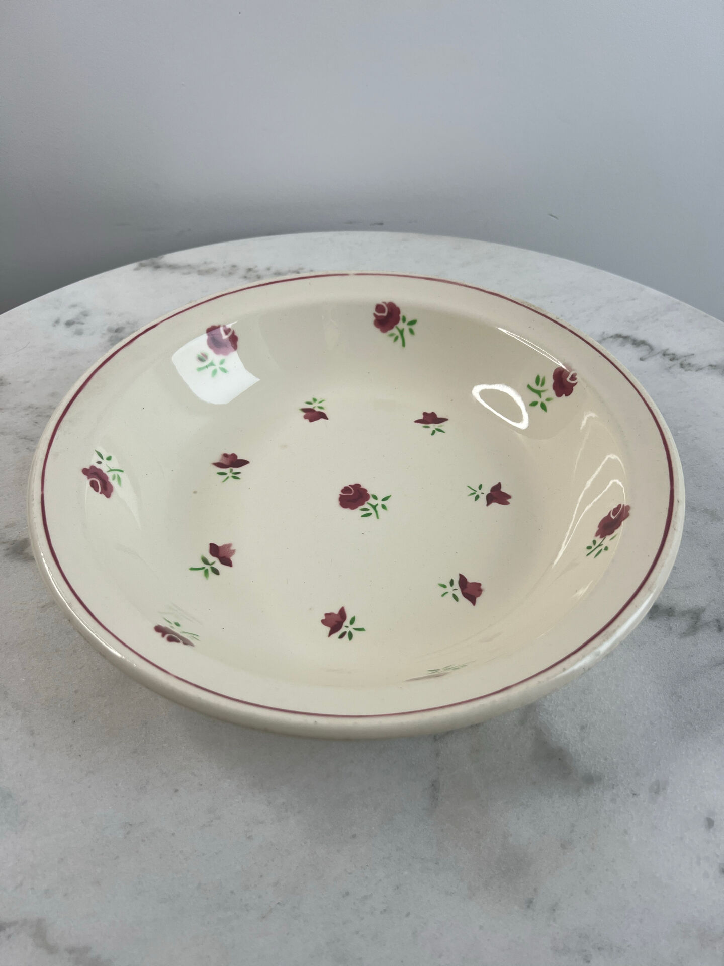 Floral plate Badonviller