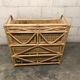 Dresser vintage Wicker/rattan and bamboo 2 large and 2 small drawers