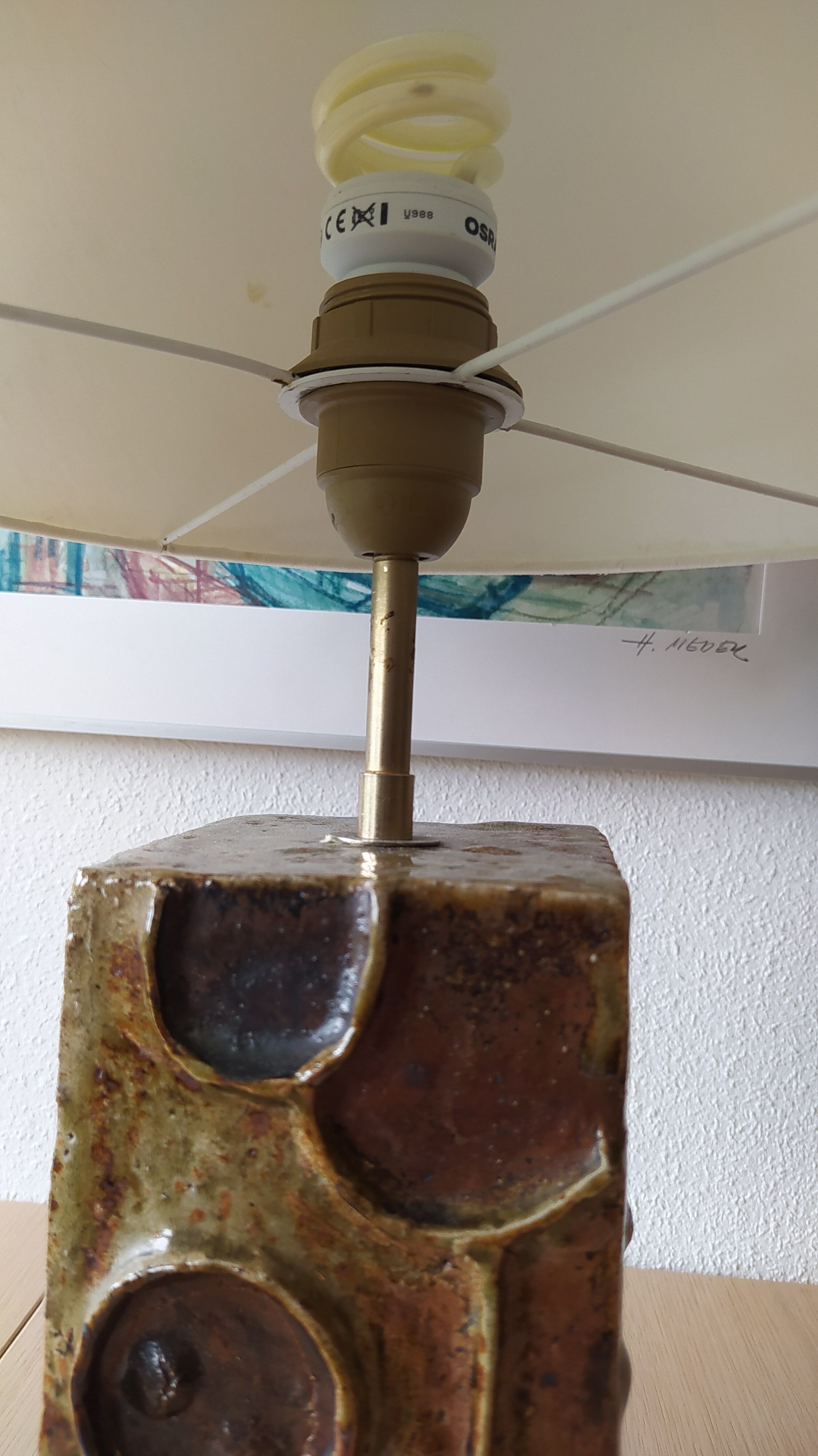 Ceramist lamp foot