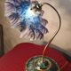 Art Nouveau lamp with Neo Classic lace shade 40x35