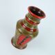 Vintage 1960s 70s vase u-keramik model 593/30 red brown green black wgp