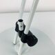 Veneta Lumi articulated desk lamp, white metal, 1980s