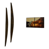 Modernist diptych, oil on canvas