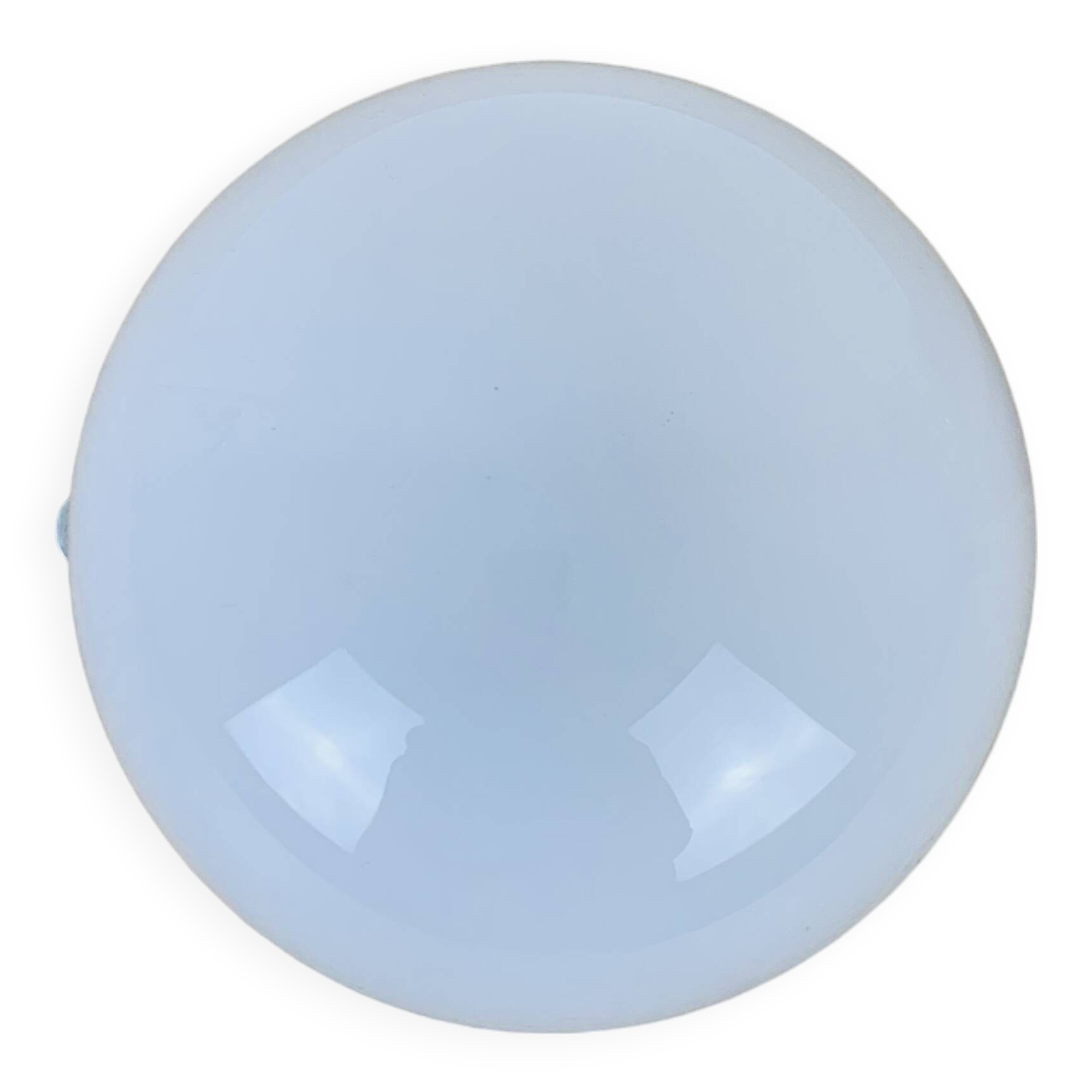Vintage half-sphere opaline ball wall light