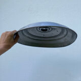 Pair of industrial pendant lamp JT in gray metal / vintage luminaire