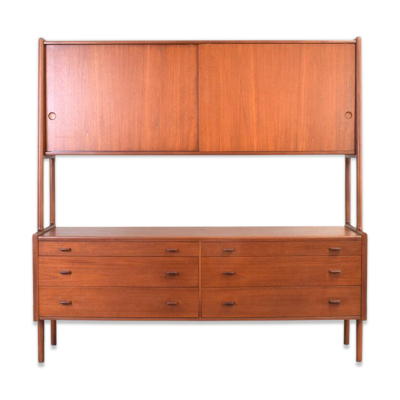 Enfilade en teck danois du milieu du siècle modèle RY-20 par Hans Wegner pour Ry Møbler