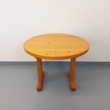Vintage Charlotte Perriand Les Arcs round pine dining table from the 60s 70s