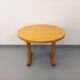 Vintage Charlotte Perriand Les Arcs round pine dining table from the 60s 70s