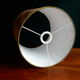 Cylindrical lampshade vintage autumn fabric