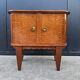 Mahogany veneered bedside table from the 1950s.