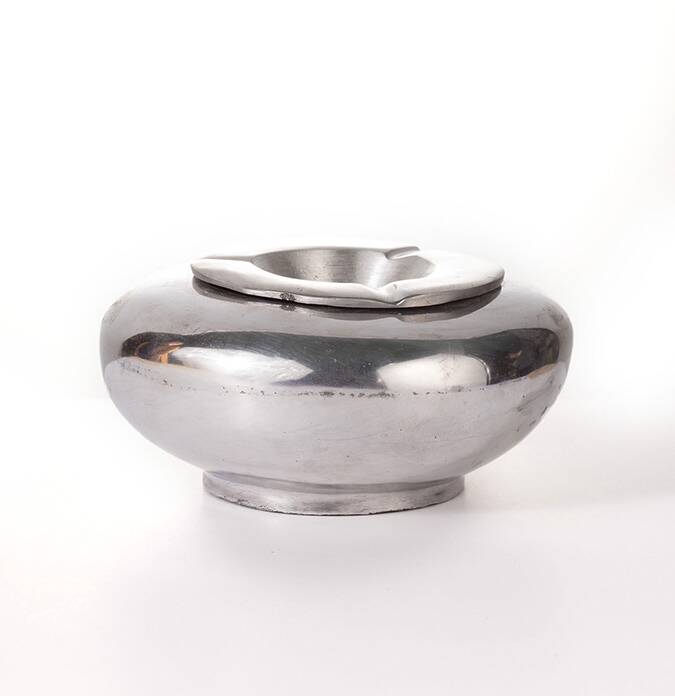 Moroccan handmade silver ashtray