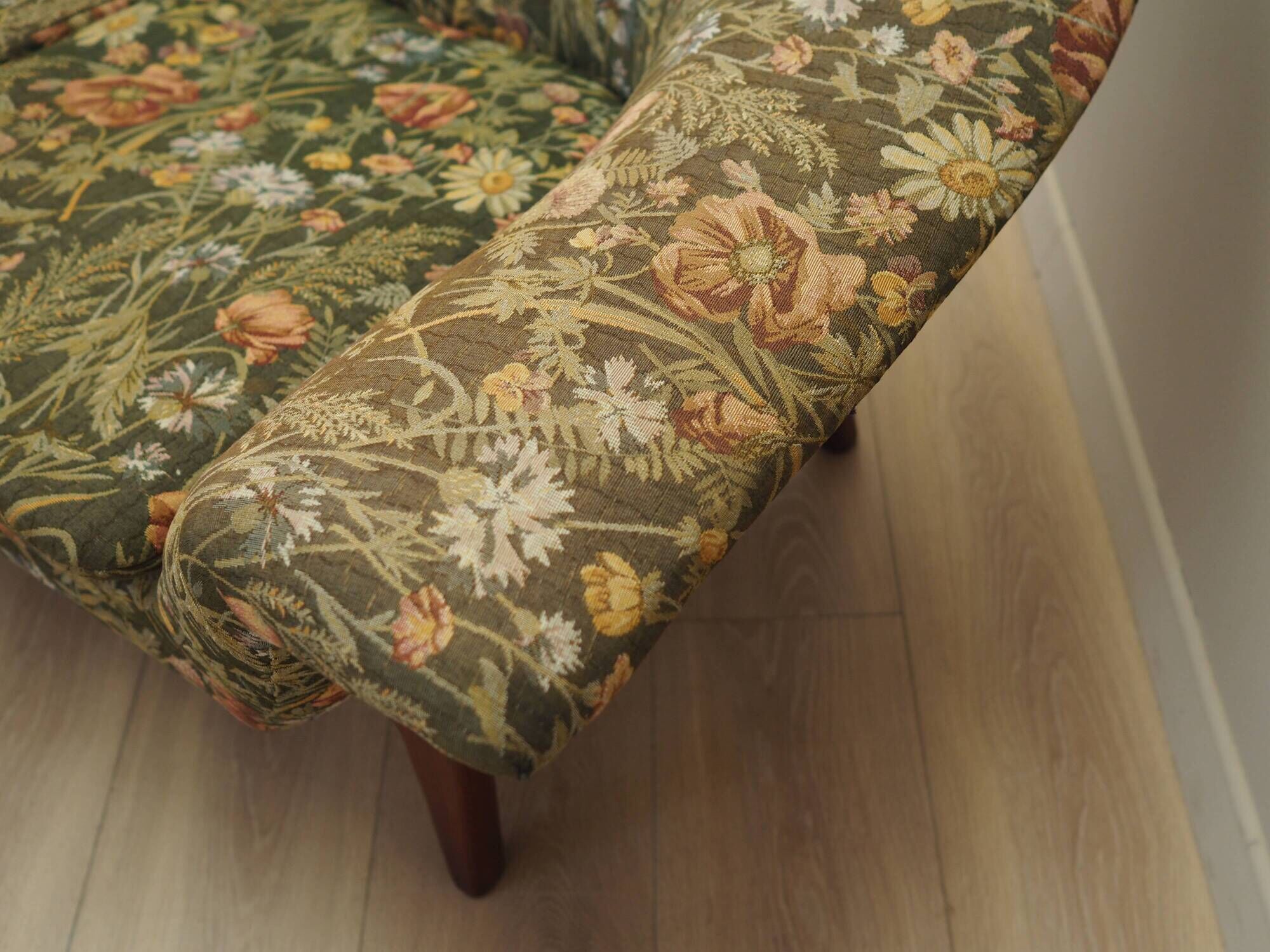 Green fabric sofa by Karl Edvard Korseth for LK Hjelle, Norway 1960s