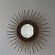 Miroir soleil rotin