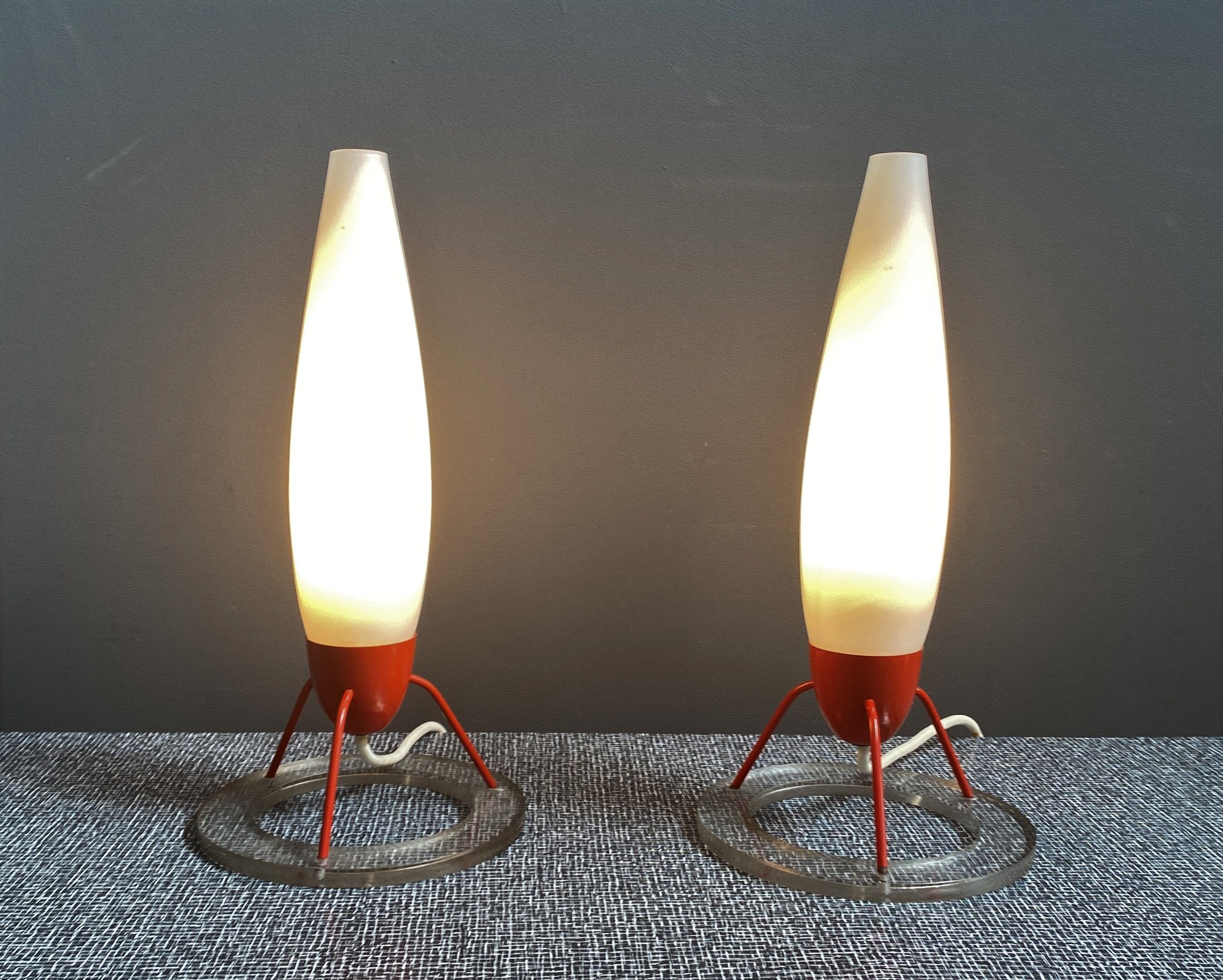 Set Napako desk lamps model 1616 1960s,