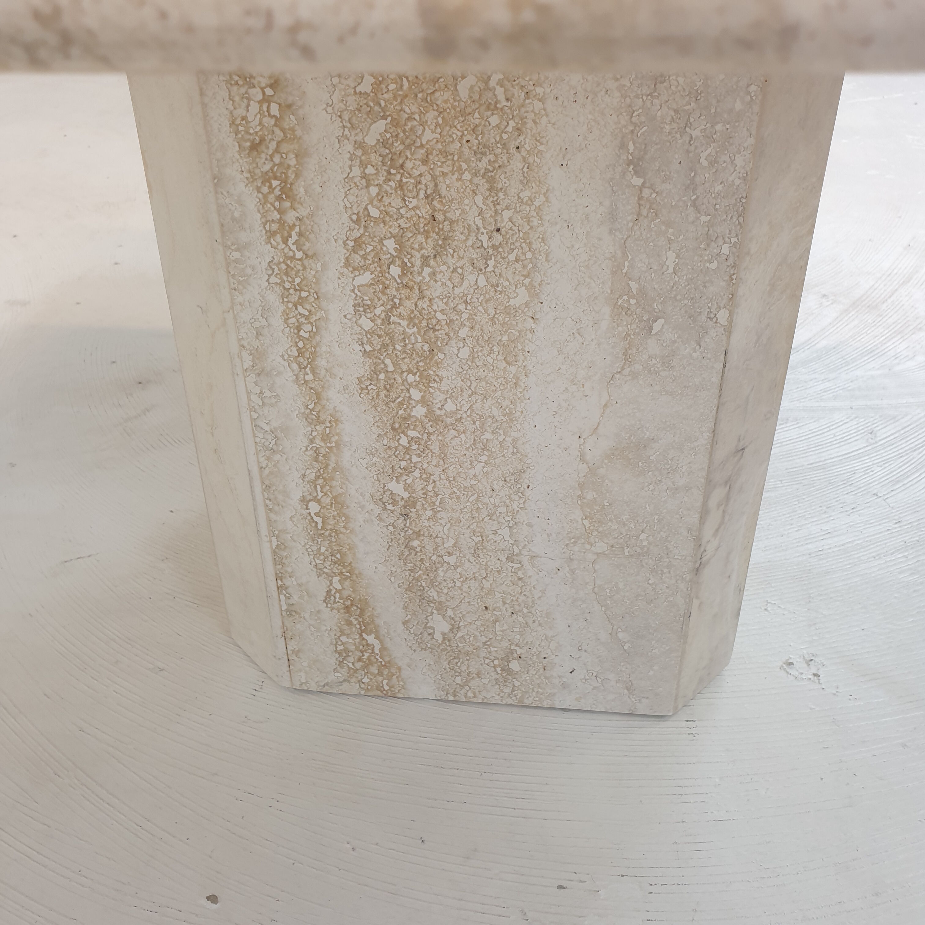 Italian travertine coffee table, 1980's