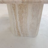 Italian travertine coffee table, 1980's