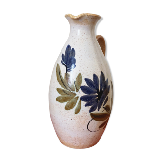 Ceramic floral pitcher