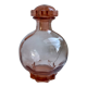Art deco pink glass decanter 40s