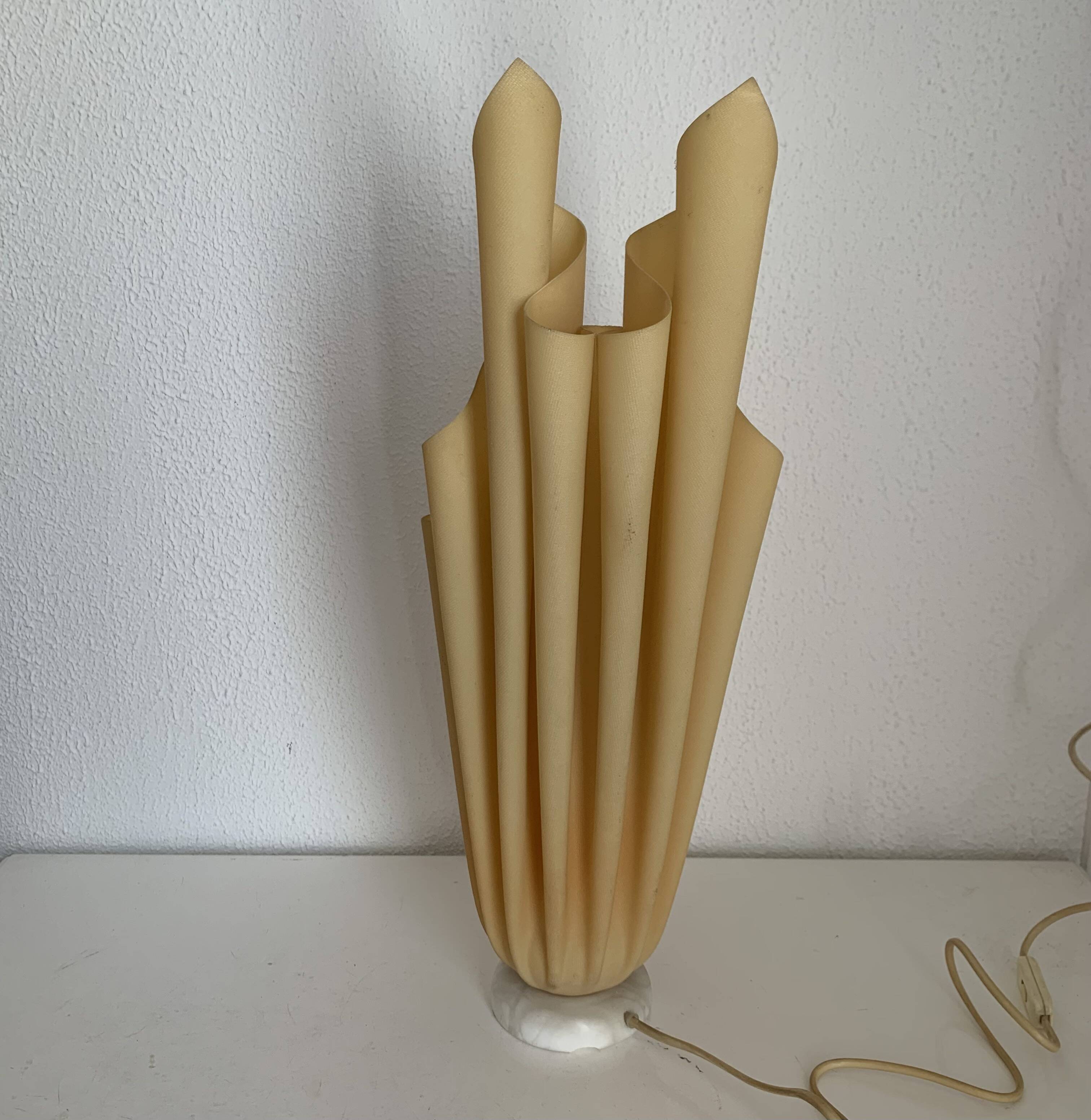 Vintage 1970s table lamp Athéna Georgia Jacob - 56 cm