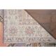 Vintage Turkish Oushak handmade wool cotton orange area rug 106x188
