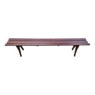 Banc à lattes longueur 2.10 m