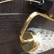 Pair of brass sconces and tulip glass 60
