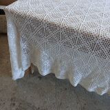 Handmade crochet antique bedspread