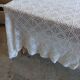 Handmade crochet antique bedspread