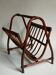 Vintage 1960s rattan magazine holder