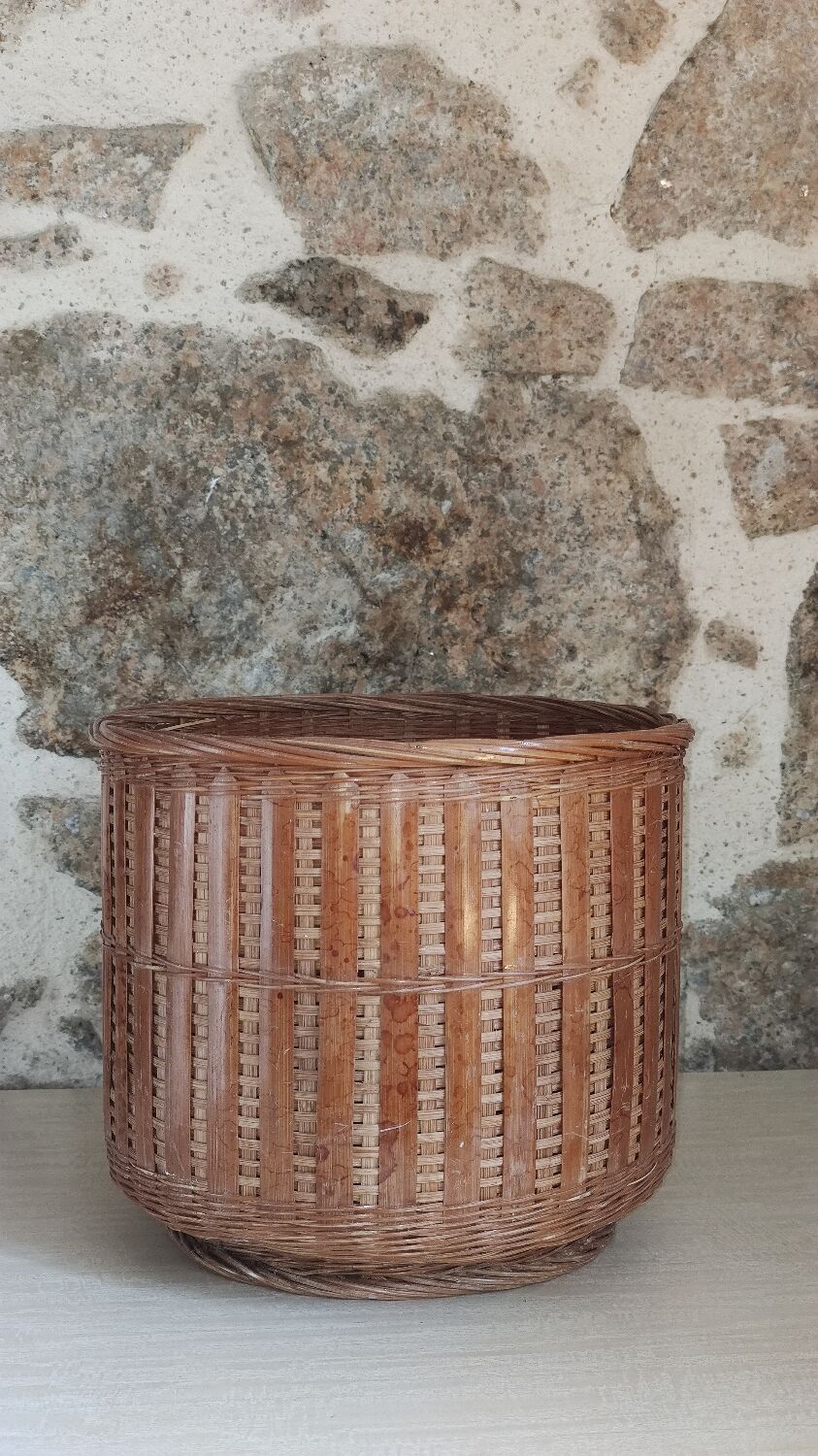 Rattan plant pot