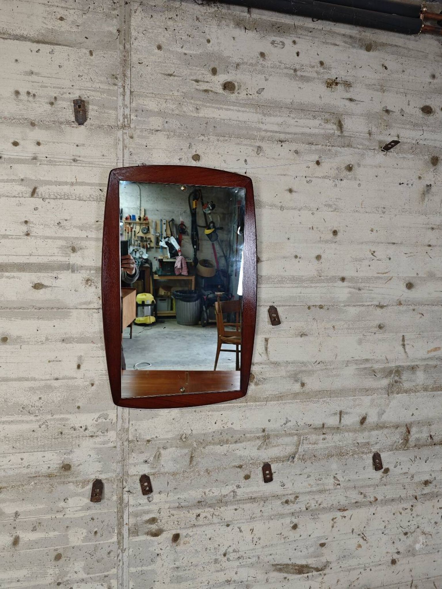 Miroir scandinave en teck