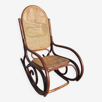 Ancien rocking chair bambou