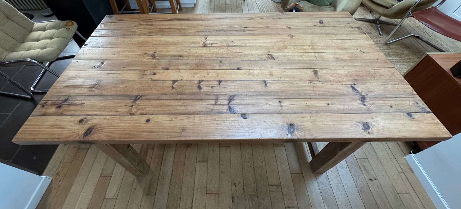 English farmhouse table solid wood