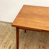 Extendable mid century teak dining table by scovby, denmark, 1950s
