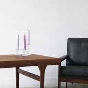 Vintage candlesticks in glass by timo sarpaneva for iittala, 1960s, set of 3