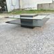 Table. Low square. Oak. And tempered glass. Koza.           Desing.   Angel.   Cerda