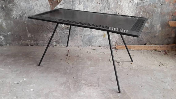 Metal coffee table
