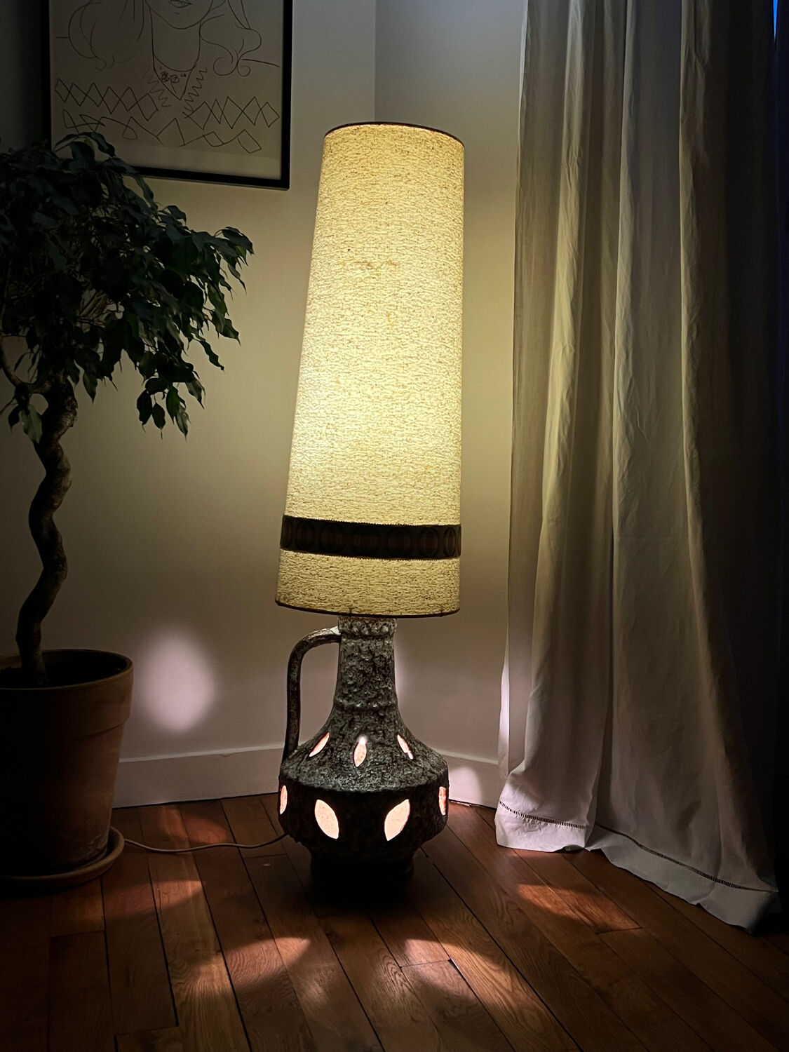 Lampe de sol seventies