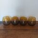 Set of amber glasses